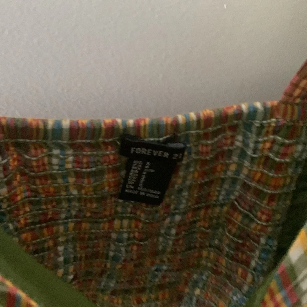 Plaid Forever 21 Crop Top Size S - Picture 3 of 4
